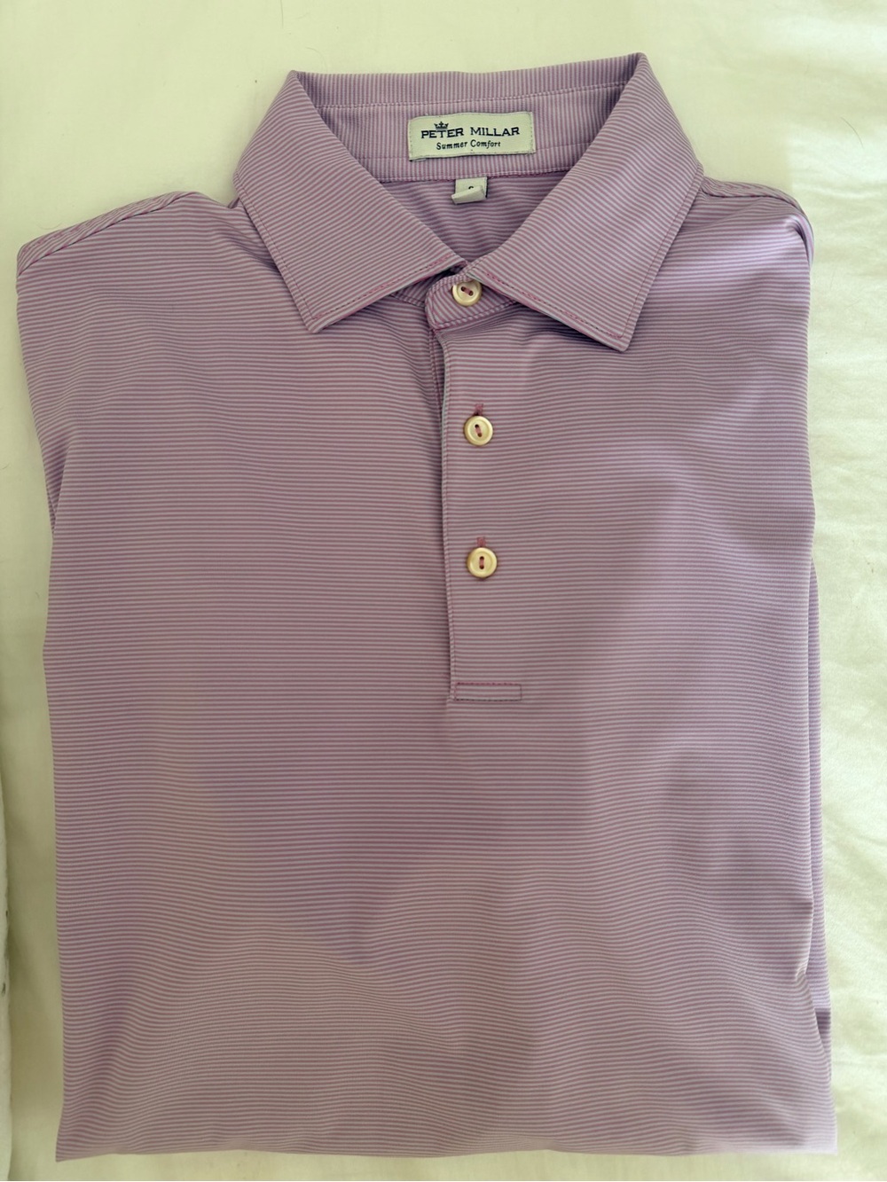 Peter Millar Men's Lavender Performance Polo “Summer Comfort”